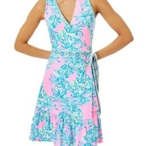 Lilly Pulitzer Pink and Blue Floral Dress